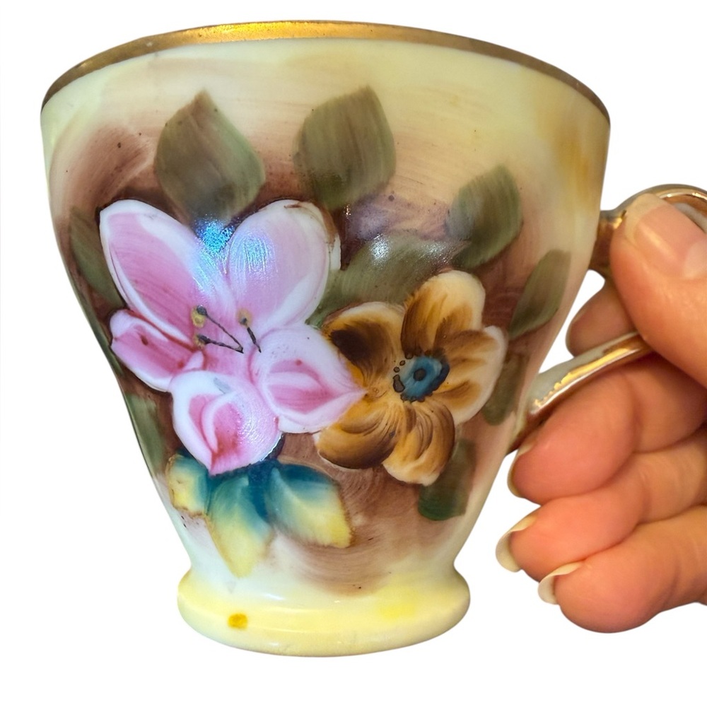 Vintage Japan Hand Painted Tea Cup